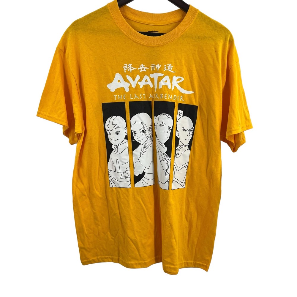Avatar Yellow Short Sleeve Graphic Tee‎ Size Large Mens New
